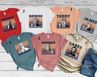 Funny president drinking shirts Clearance