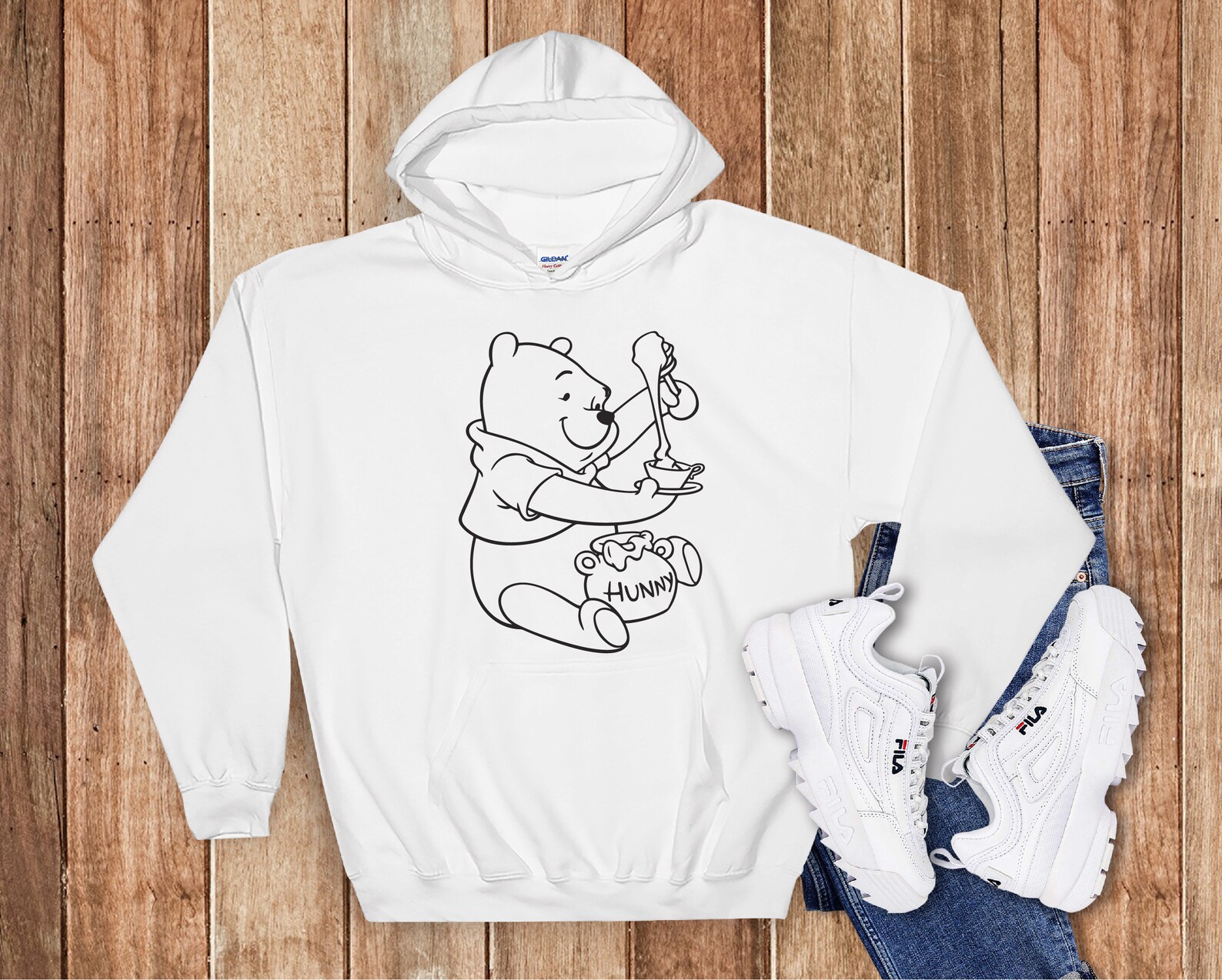 Winnie The Pooh Hoodie Disney Winnie The Pooh Hoodie Disney Etsy