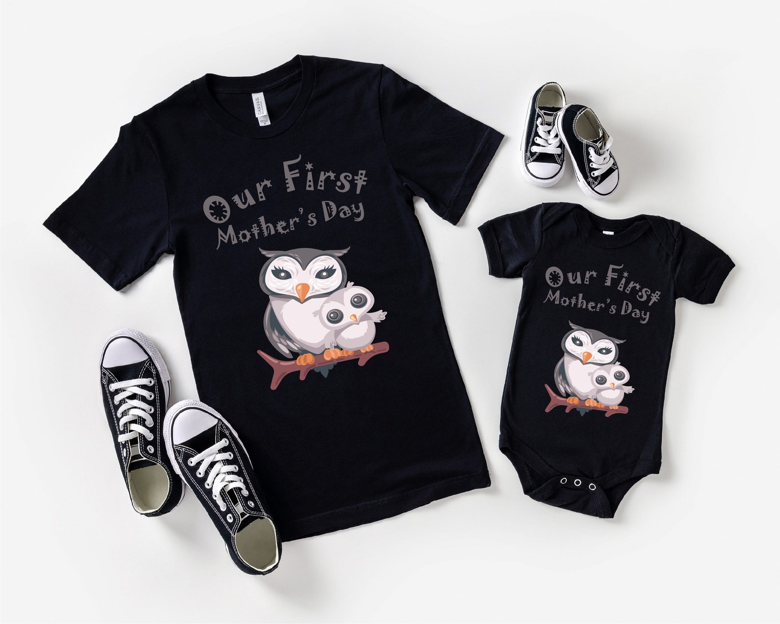 my first mother's day matching outfits