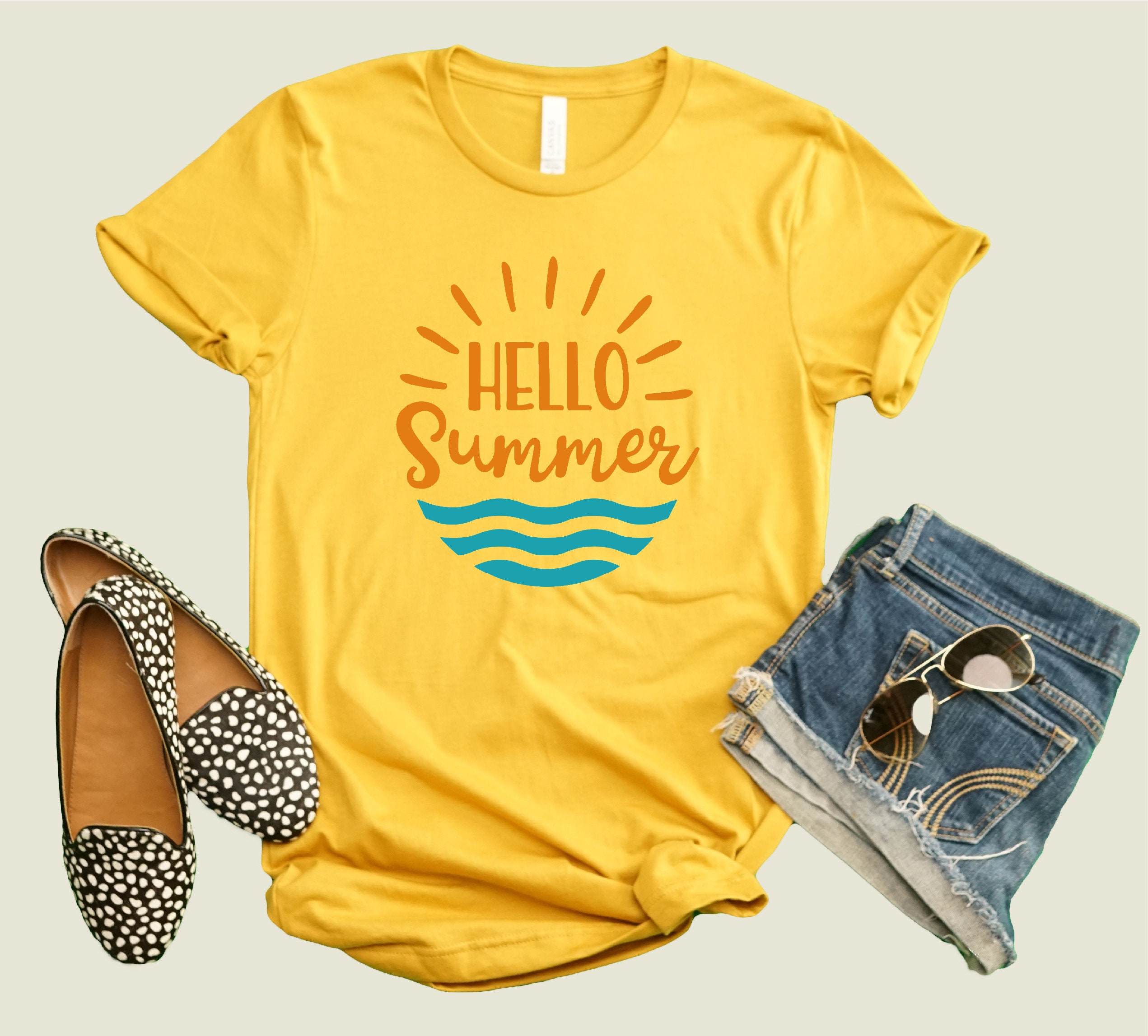 Hello Summer Shirt Summer Shirt Summer Lovers Shirt Season Etsy