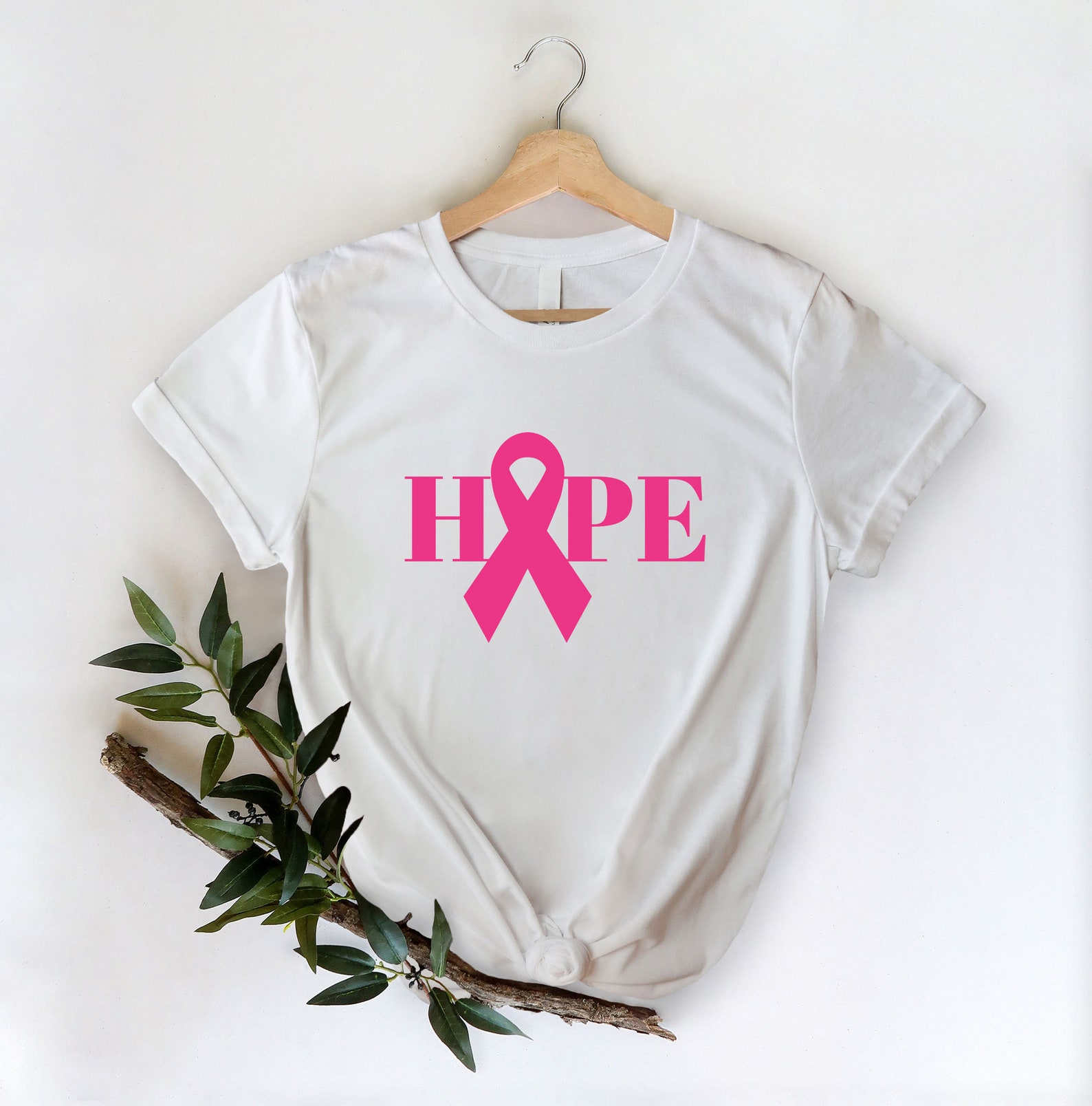 Breast Cancer Hope T-Shirt Breast Cancer Shirt Pink Ribbon | Etsy