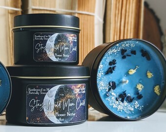 Bougie en cristal enfant Stay Wild Moon, cadeau bougie soins personnels pour elle, cadeaux magiques, bougie magique sorcière livresque, décoration d'étagère best-sellers