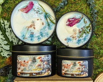 Once Upon A Broken Heart Inspired Bookish Crystal Candle, The Ballad of the Archer and the Fox Decorated Candle, Romantasy Book Lover Gift