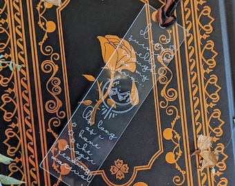 Throne of Glass Bookish Engraved Bookmark, Sarah J Maas Dark Academia Bookmarks, ACOTAR Book Lover Gift Mothers Day Gift, Best Friend Gifts