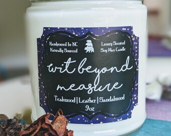 Bookish Candle Vegan Candle Book Candle Wizard Candle Fictional Candle Book Lover Wizarding School House Candle Common Room Candle