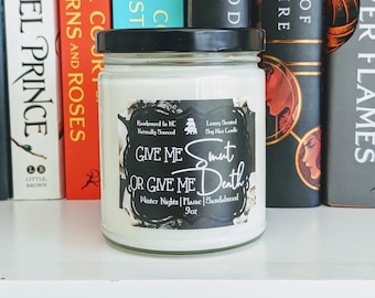 Give Me Smut Kerze, Smut Reader Kerze Geschenk, Smut Buch-Liebhaber-Geschenk, Bookish Smut literarisches Geschenk, Bestseller-Smut-Geschenk, Romantasy Reader