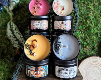 Book Trope Bookish Candles Gift Set, ACOTAR Book Candles, Dark Academia Decor, Literary Best Friend Gifts, Funny Book Lover Mothers Day Gift