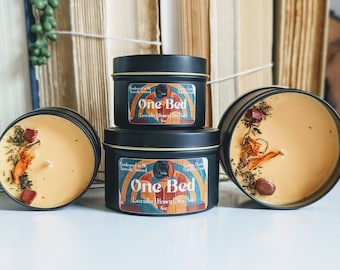 One Bed Romance Book Trope Candle, Best Sellers Smut Book Lover Gift, Bookish Booknook Merch, Romantasy Smut Book Lover Reader Gifts