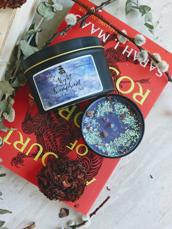 Rhysand Candle, ACOTAR Book Lover Candle, A Court of Thorns and Roses Bookish Candles Gift, Velaris ACOMAF Sarah J Mass Literary Candle