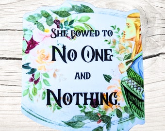 Sticker livre féministe Trône de verre, Sticker ACOTAR Booktok, Stickers vinyles Book Merch, Cadeaux livresques, Cadeau pour amoureux des livres, Cadeau pour la fête des Mères