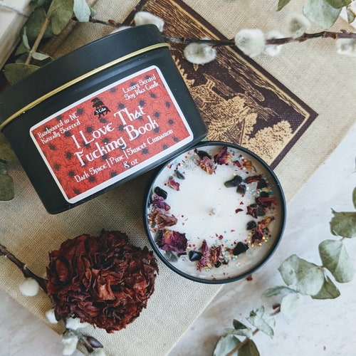 Vela inspirada en Casteel de Blood and Ash, regalos para lectores de Jennifer Armentrout, merchandising literario de Romantasy, decoración para estanterías de amantes de la literatura erótica