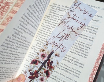 From Blood and Ash Bookmark, Jennifer Armentrout Smut Book Lover Gift, Poppy Balfour Bookish Merch, Stunning Murderous Creature Bookmark