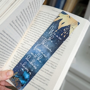 Throne of Glass Fantasy Bookmark, Booktok ACOTAR Book Merch Accessories, Bookmarks Bookish Gifts, Best Friend Book Lover Mothers Day Gift