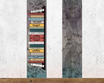 Marcapáginas de la Cuarta Ala de los Archivos, artículos de colección de Onyx Storm, decoración de fantasía literaria de Rebecca Yarros, regalo para amantes de los libros