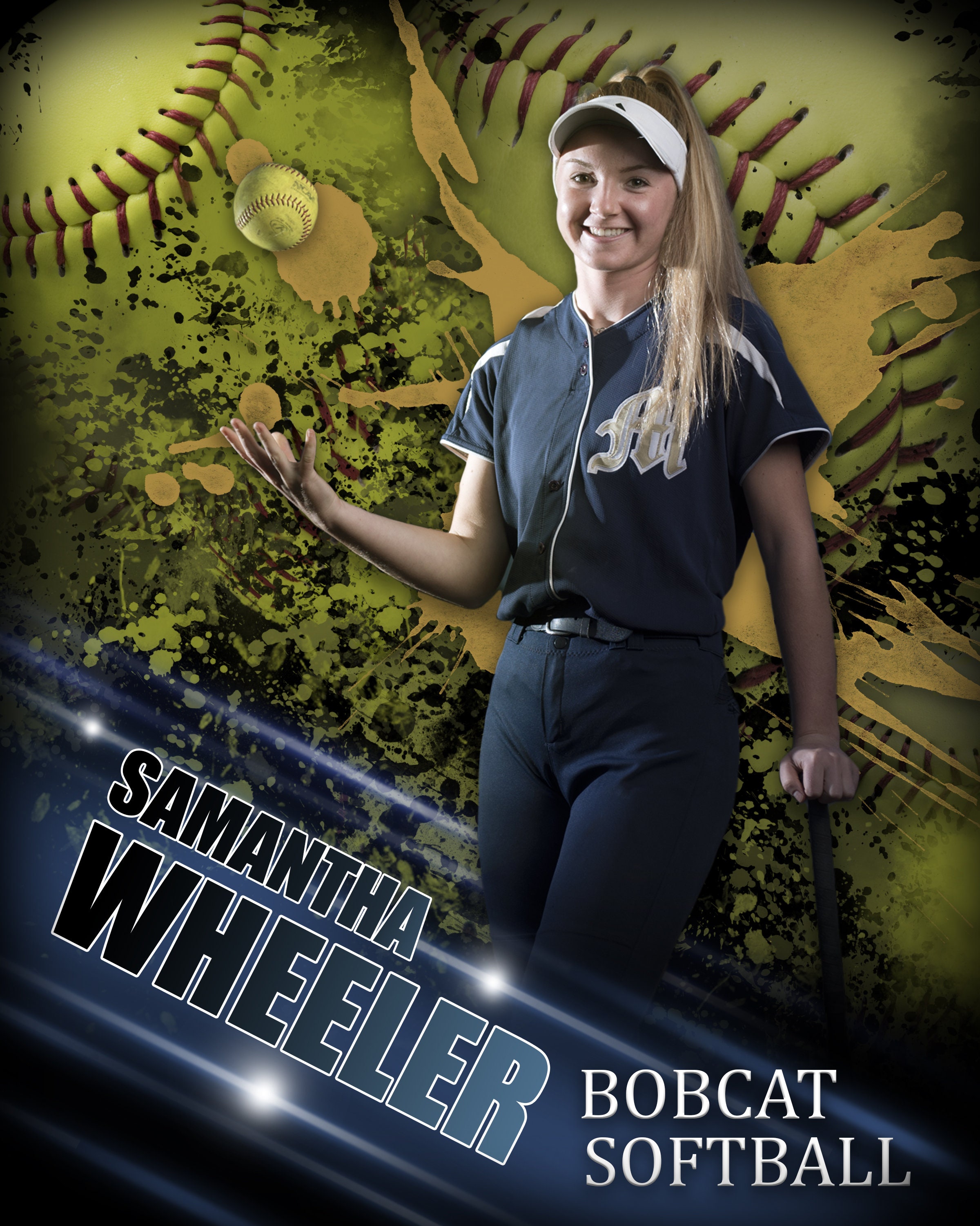 Softball Banner PSD Etsy