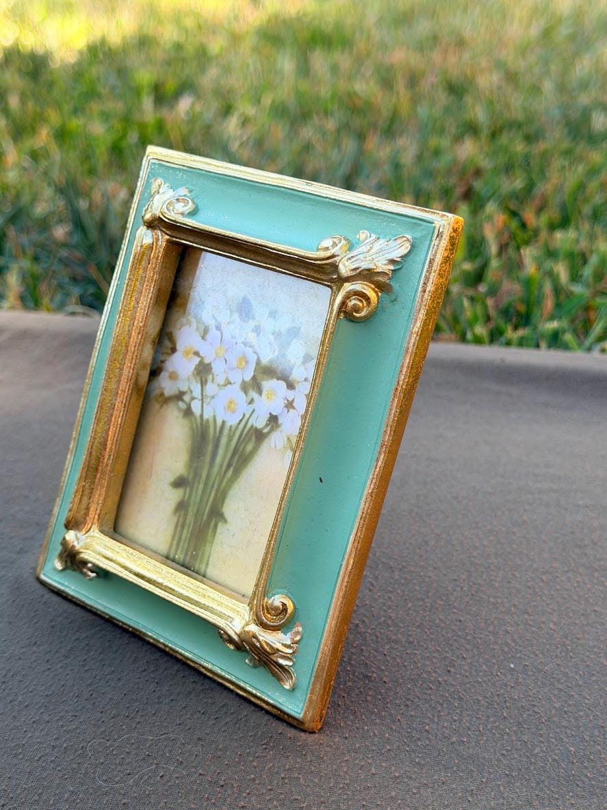 Ornate Green Frame - Etsy