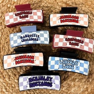 school spirit claw clips