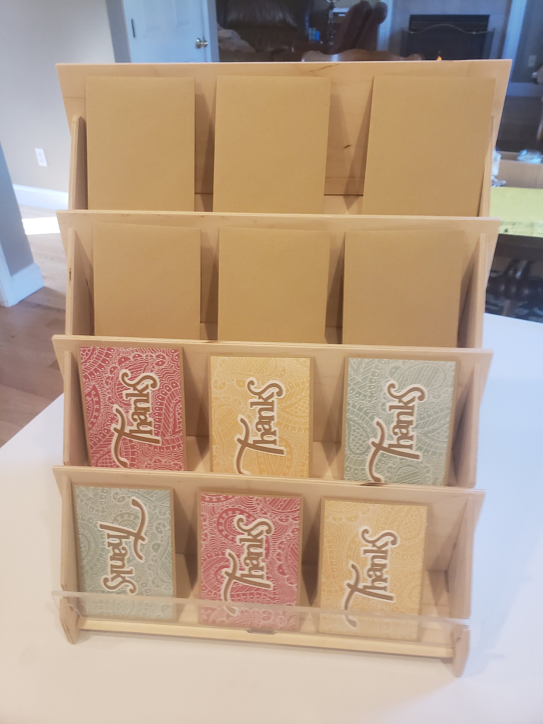 4 Tier Card Display Stand for Greeting Birthday Anniversary Etsy