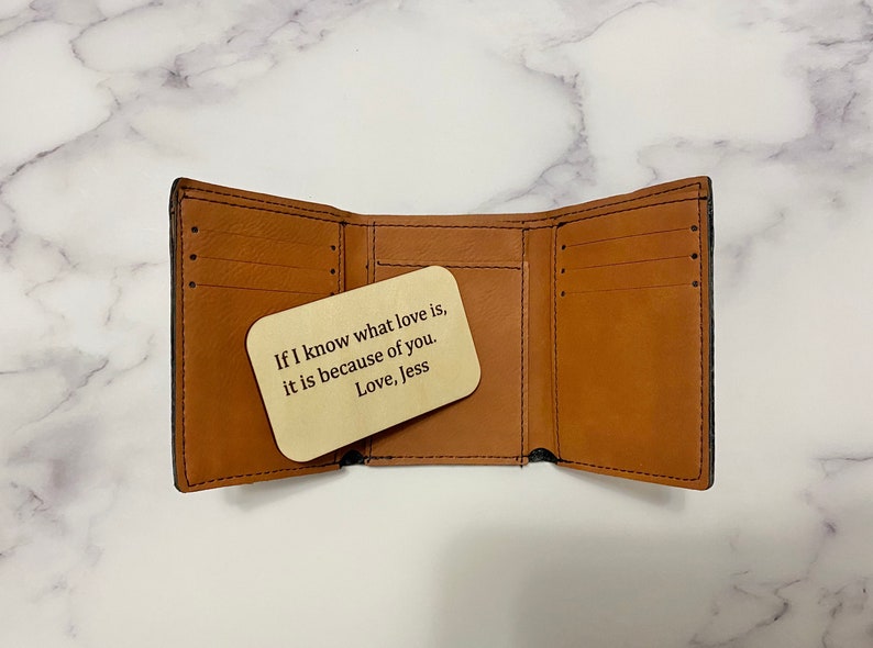 Laser Engraved Card Valentine Gift Personalized Gift Everyday Gift Husband Gift Personalized Wallet Card Wooden Wallet Card