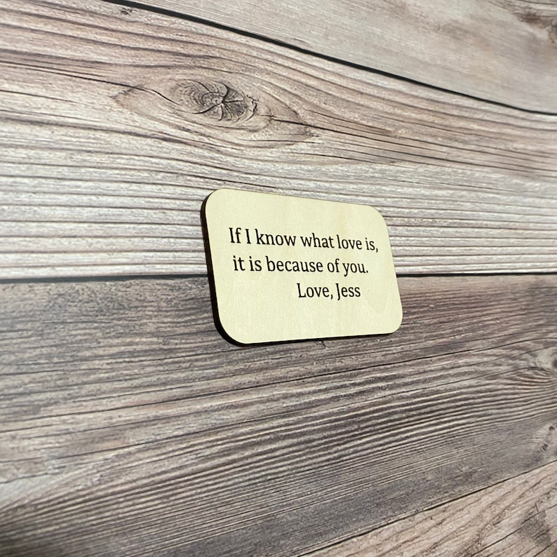 Laser Engraved Card Valentine Gift Personalized Gift Everyday Gift Husband Gift Personalized Wallet Card Wooden Wallet Card