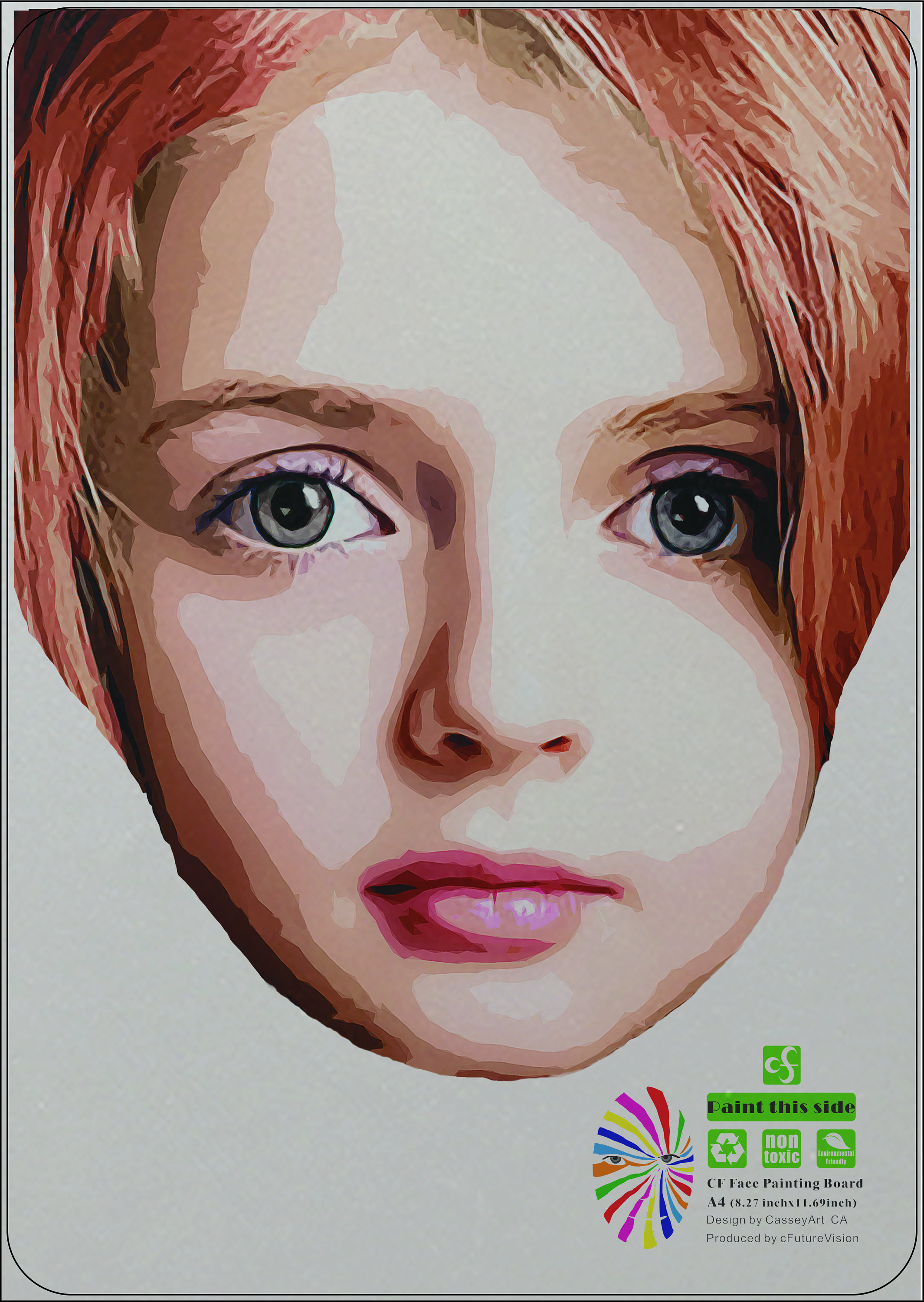 Face Painting Practice Board Painting Learning Sheet and Face Etsy