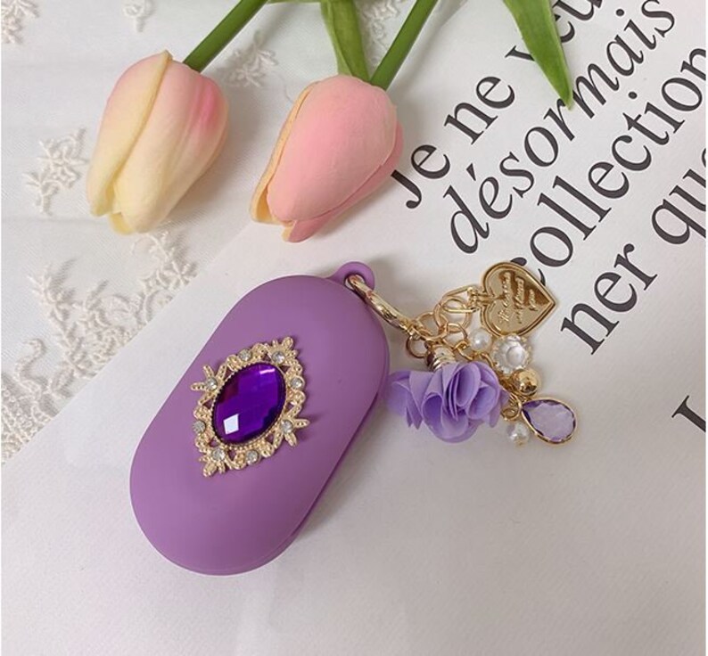 Galaxy Buds Plus Earphone Case With Gemstone and Flower ...