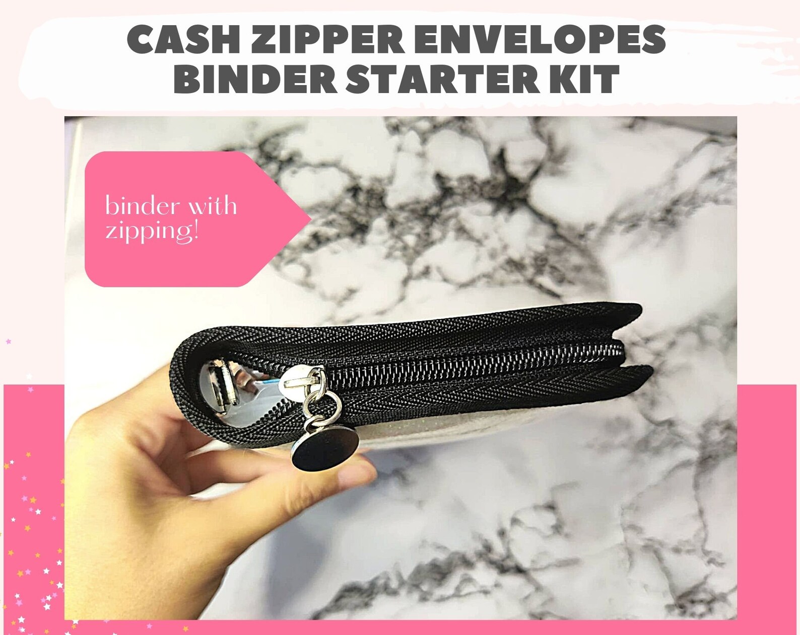 Cash Zipper Envelopes BINDER STARTER KIT Budget Envelopes Etsy Australia