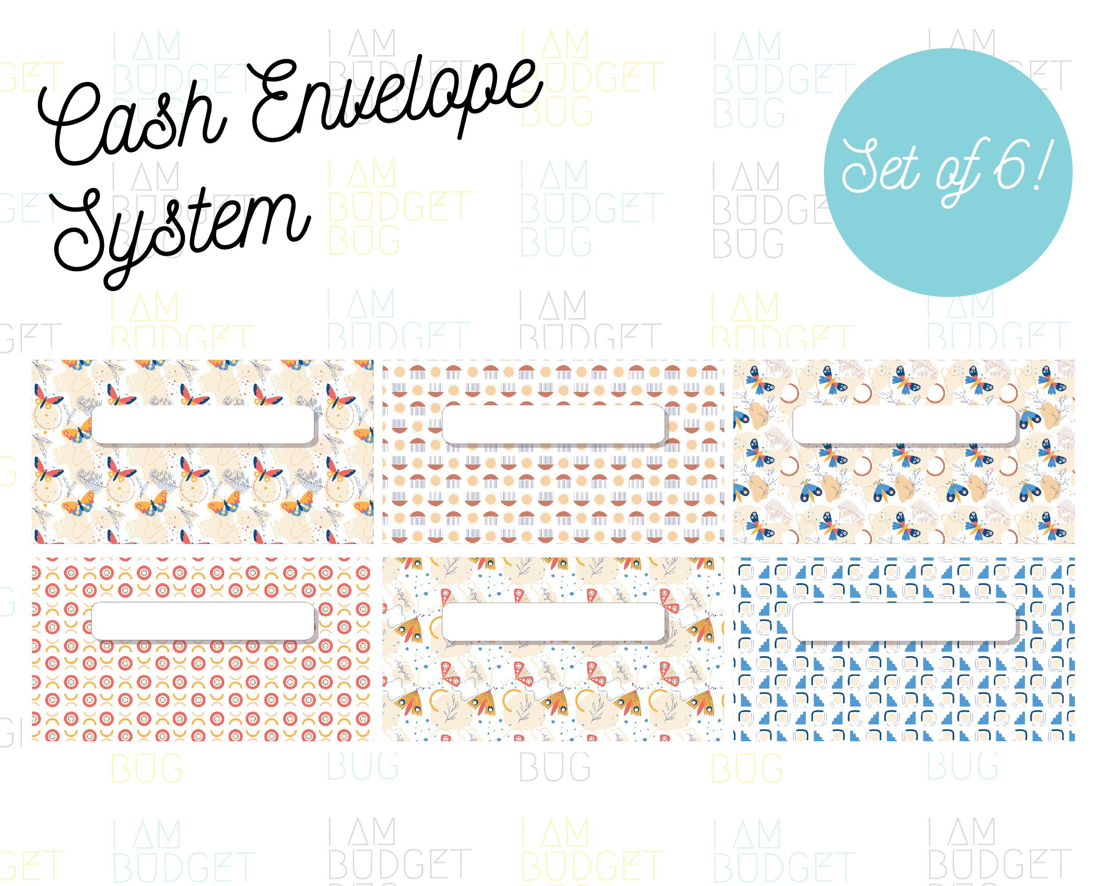 DAVE RAMSEY ENVELOPE, Track Your Budget, Butterflies Pattern, Cash ...