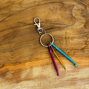Crochet Hook Keychain | Travel Hook Set | Notion | Metal Crochet Hook