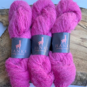 Razzle Dazzle Rose | Suri Alpaca Hand Dyed Yarn