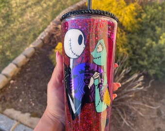 jack and sally valentine tumbler