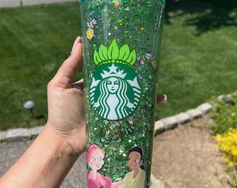 Princess tiana snow globe tumbler