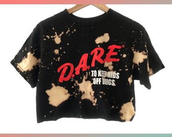 vintage band crop tops