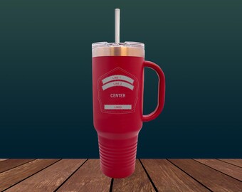 Personalized Firefighter 40oz Stainless Steel Tumbler - Fire Department Gift