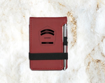 Firefighter Helmet Shield Note Pad - Fire Department Gift