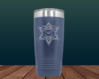 Sheriff Star 20oz Tumbler - Law Enforcement Gift