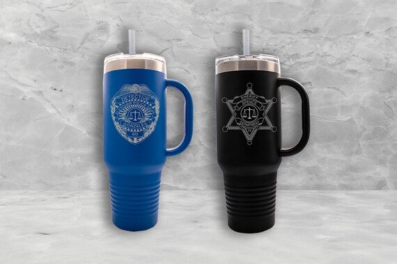 Personalized Law Enforcement 40oz Stainless Steel Tumbler
