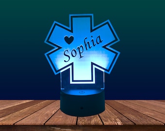 Star of Life Lighted Acrylic - EMS/Paramedic/EMT Gift