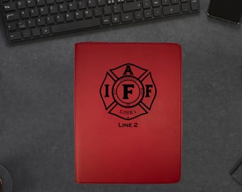 IAFF Junior Padfolio with Paper - IAFF Gift - Firefighter Portfolio