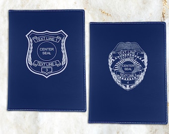 Personalized Junior Padfolio with Law Enforcement personalized Stock art