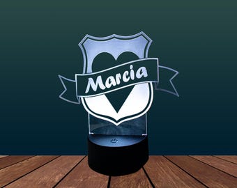 Light Up Heart Police Shield