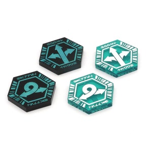 Token de recordatorio de fase del sistema - X-Wing Acrylic Tokens