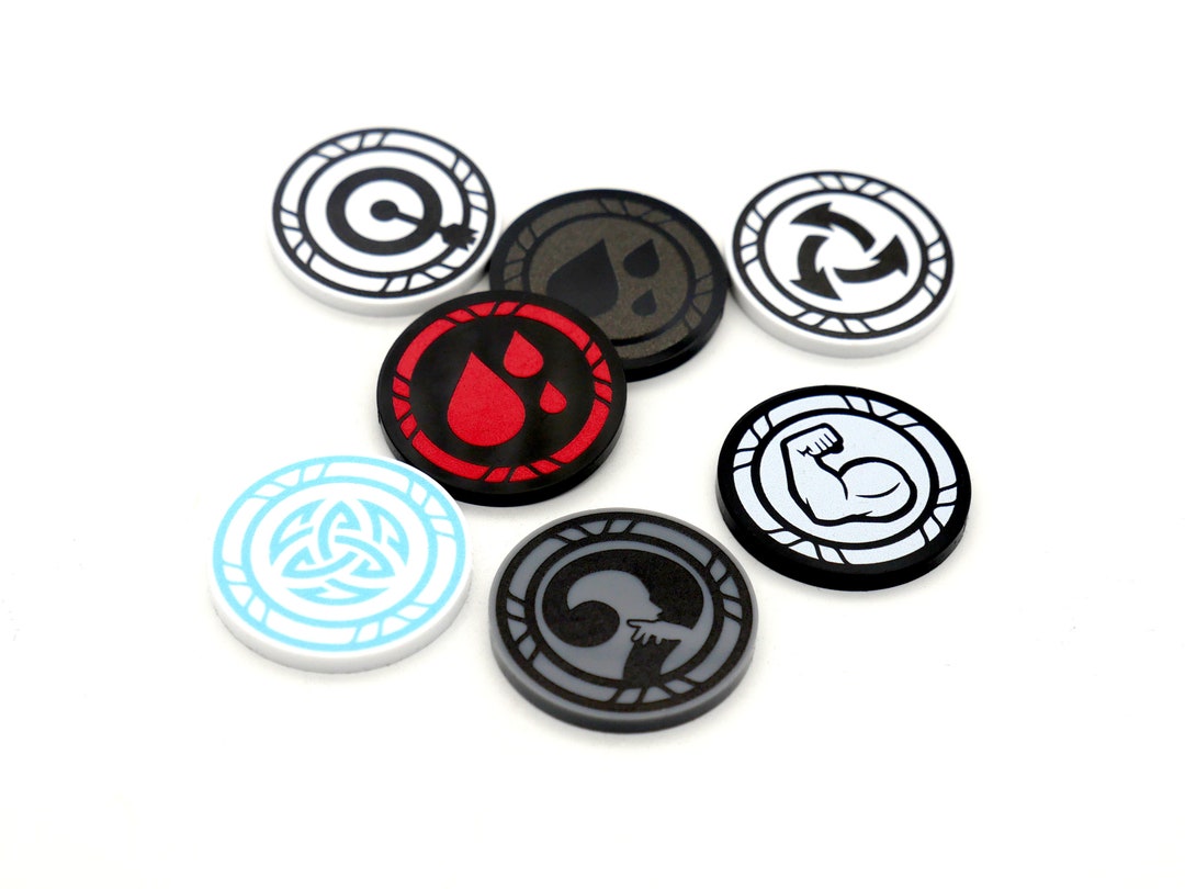 Mid Size Token Set (for Streaming) - Flesh and Blood Acrylic Tokens - Etsy