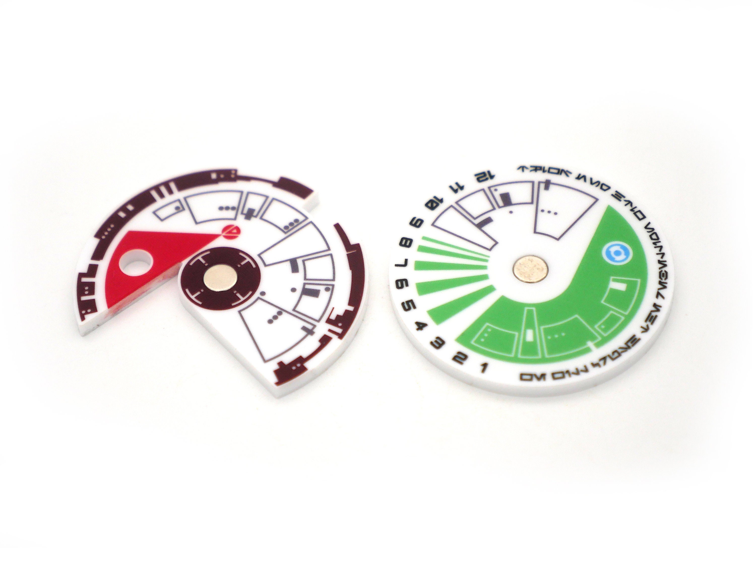 2.5 Yavin Themed Round Tracker Dial - X-wing Acrylic Accessories - Etsy