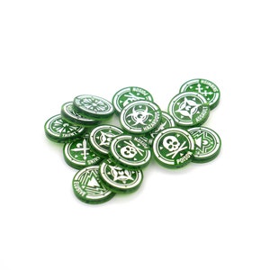 Keyword Token Set - KeyForge Acrylic Tokens