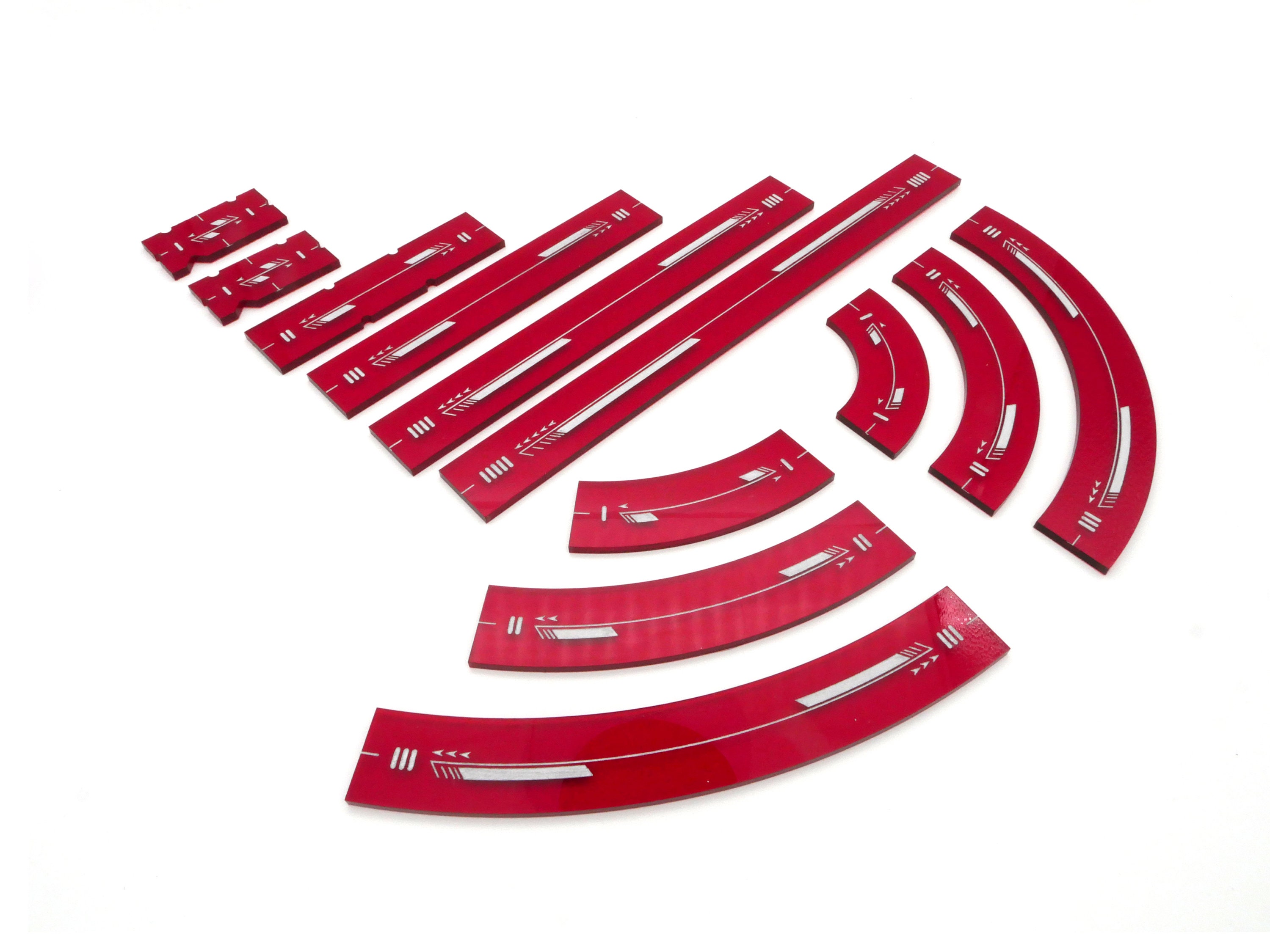 Maneuver Templates Xwing Acrylic Accessories Etsy