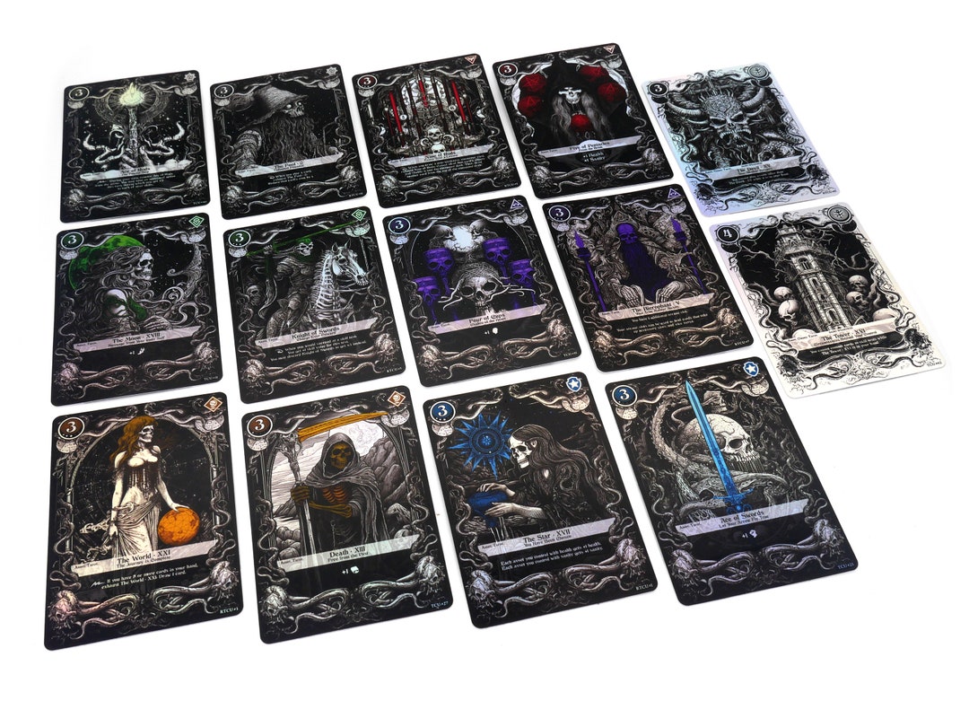 Tarot Alt Art Deck - Arkham Horror Acrylic Tokens - Etsy