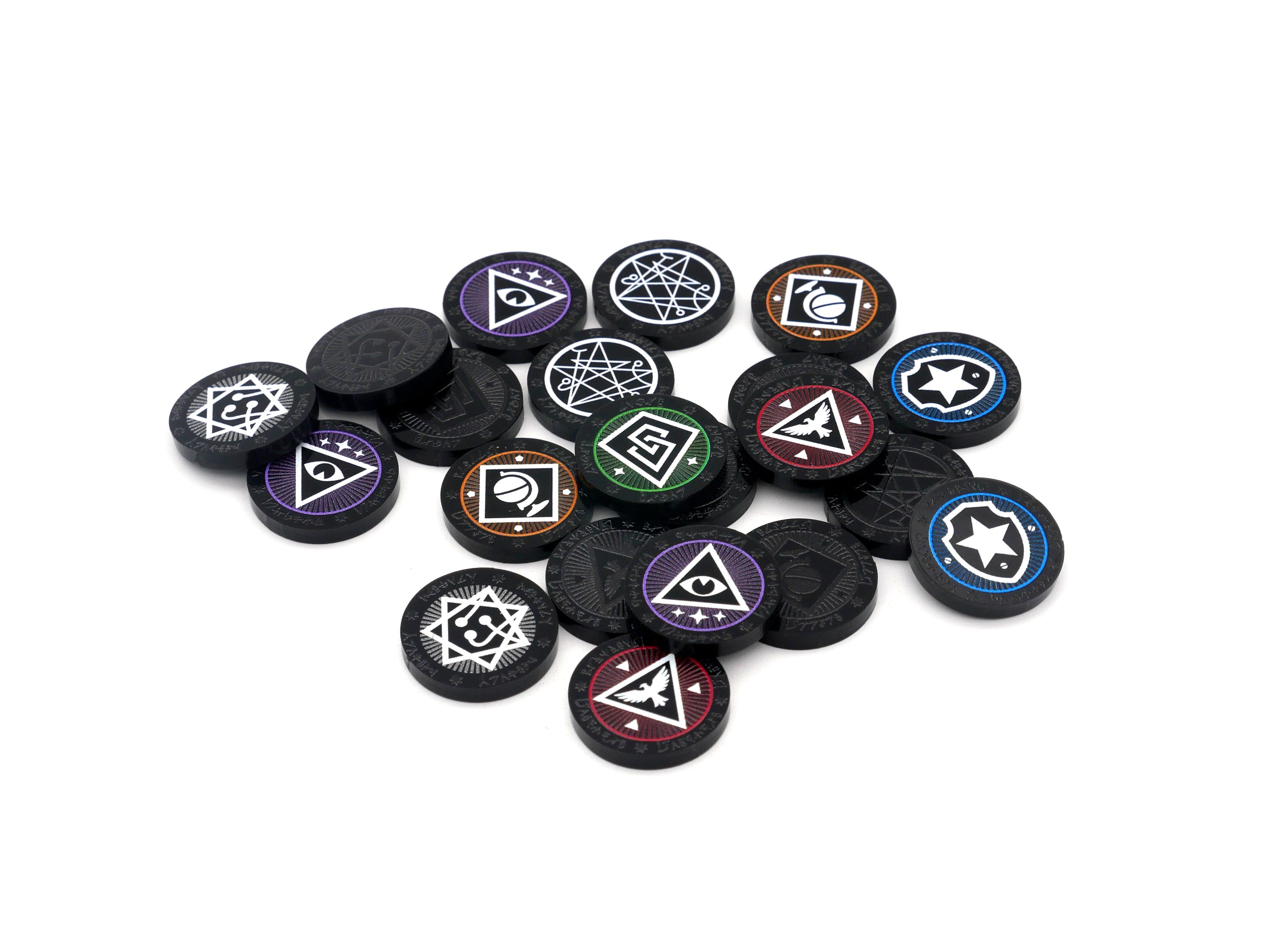 Class Token Set - Arkham Horror Acrylic Tokens