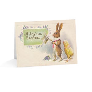 Tarjetas de felicitación, Tarjeta vintage de feliz Pascua, Juego de tarjetas de Pascua, Tarjetas de felicitación de Pascua, Papelería de Pascua, Regalos de Pascua