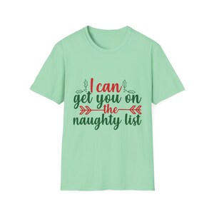 Funny Christmas Unisex T-Shirt, Naughty List Tee, Holiday Humor Shirt, Christmas Gift Idea, Festive Apparel